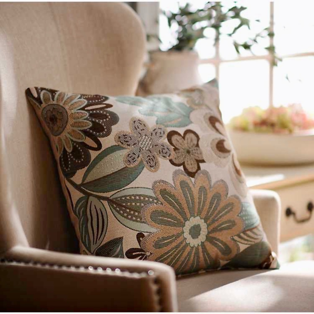 Bayberry Floral Accent Pillows - Set of 4